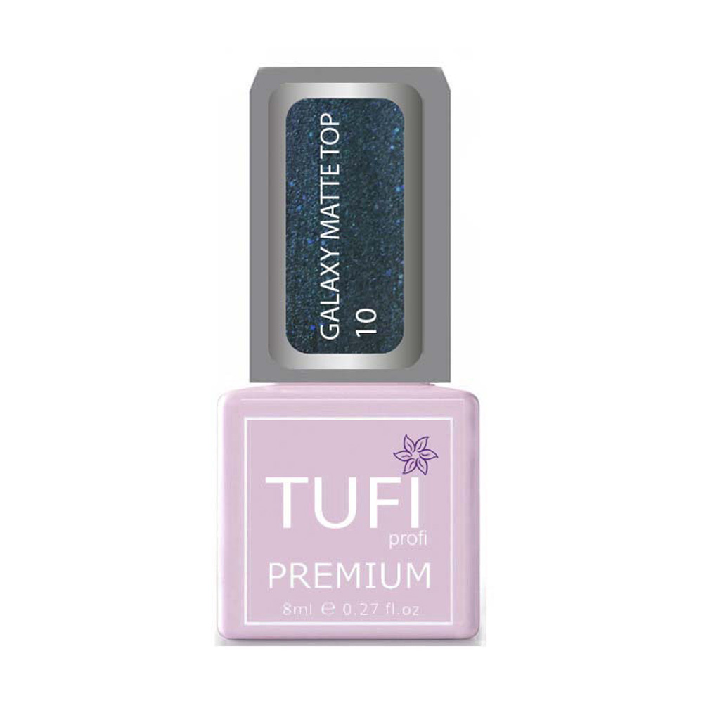 Топ для гель-лаку Tufi profi Premium Galaxy Matte Top 10 Оріон, 8 мл